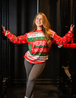 Load image into Gallery viewer, Sculpt You Ugly Christmas Sweatshirt
